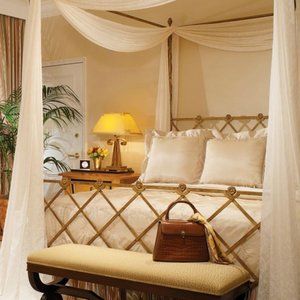 2 Silk Drapes for Canopy Beds